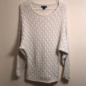 Off-white crochet sweater- WORN ONCE